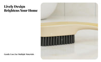 Long Handle Shoe Brush Hangable Design Soft Fiber Shoe Brush Non-Damaging Athletic Shoe Cleaner for Homeowners, Students, Home, Washroom, Kitchen
