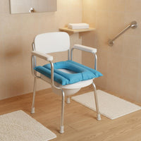 Inflatable Commode Seat Cushion Pressure Relief Toilet Cushion Breathable Inflatable Pad for Elderly, Patients, Hospital Bed