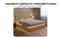 Modern Minimalist Bed Frame Easy Assembly Headboardless Bed Frame Space Saving for Hotel Owners, Homeowners, Rental Property, Guesthouse