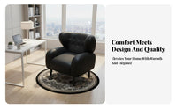 Light Luxury design Armless Upholstered Side Chair Modern Design Home Seating Soft Upholstery Household Furniture Thickly paddinged for Students, Homeowners, Guests, Bedroom, Study Room, Office, Vanity Area