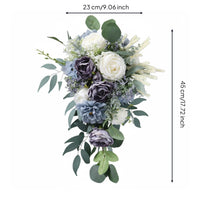 Ready to Use Artificial Bridal Floral Arrangement Realistic Look European Design Bridal Floral Arrangement Keepsake Verdant Greenery for Brides, Photo Session
