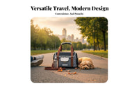 Transformable Pet transporter Multi-Functional Design creature Transport Container Car Seat Function for journviewrs, Air outing, veterinarianerinarian Visits, Outdoor