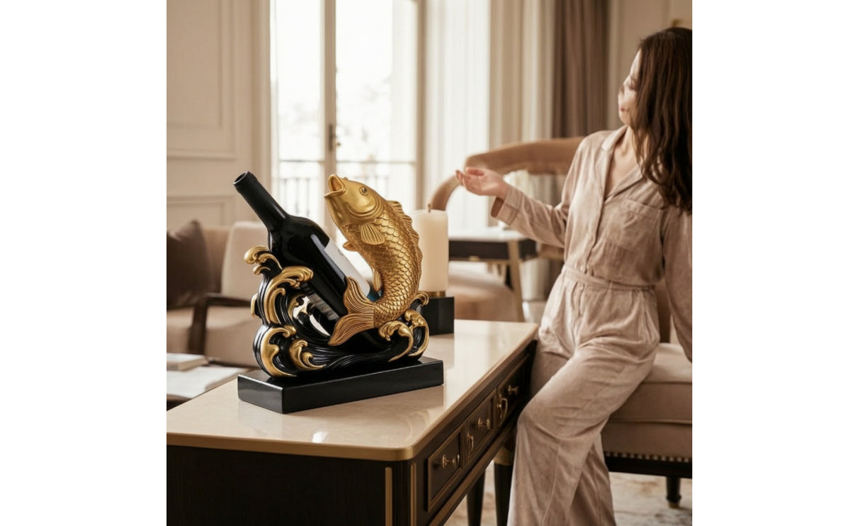 Golden Carp Single Bottle Vino Rack