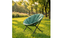 Moon Chair Foldable Saucer Chair Foldable Seat for Balcony, Office Breaks
