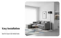 Freestanding Adjustable Display Device Floor Stand Stable Base Telescopic Display Device Floor Stand Space Saving Design Home Theater Accessory All-Metal Construction for Renters, Apartment Dwellers, Small Areas