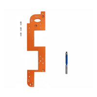 Handleless Pull Routing Jig Aluminum Alloy Unified Drawer Pull Jig Corner Trimming Carpentry Grooving Guide for Carpenters