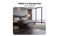 slim-line Design Wheeled Underbed Box Space-Saving Household Storage Transparent Lid Organizing Container Large Capacity for Students, Homeowners, Apartment Dwellers, beneath the bed, Bedroom, Dorm Room, Basement