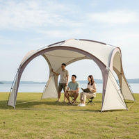 Rainproof Dome Canopy Tent Waterproof Portable Camping Canopy Protection Portable Camping Shelter Option for Families, Groups, Beginners, Picnics, Backyard, Beach