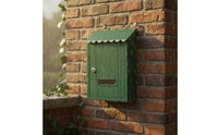 European Design Wall-Mounted Mailbox Weather Resistant Wall Mounted Mailbox Rustproof Locking Letterbox Long-Lasting Finish for Courtyard, Garden
