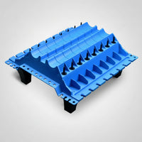 Molded Cylinder Component Tray with Pegs Low-Height Engine Component Organizing Tray Multi-Compartment Organizer Sturdy for Mechanics, Workshop, Repair Bench