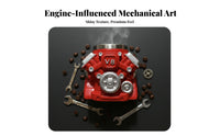 Unique Gift Retro Engine Mug Creative Design Car Engine Mug Stainless Steel Liner for Mechanics, Engineers, Garage, Man Cave, Workshop