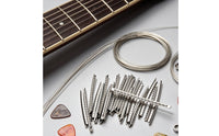 24 Pieces Guitar Fret Wire Radiused Fret Wire with Triangular Impressions Pre-Shaped Fretwire for Luthiers, Guitarists