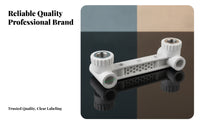 White PPR Pipe Connector Tight Fit Plastic Locking Band Connector Easy Hand Twist Plastic Pipe Adapter