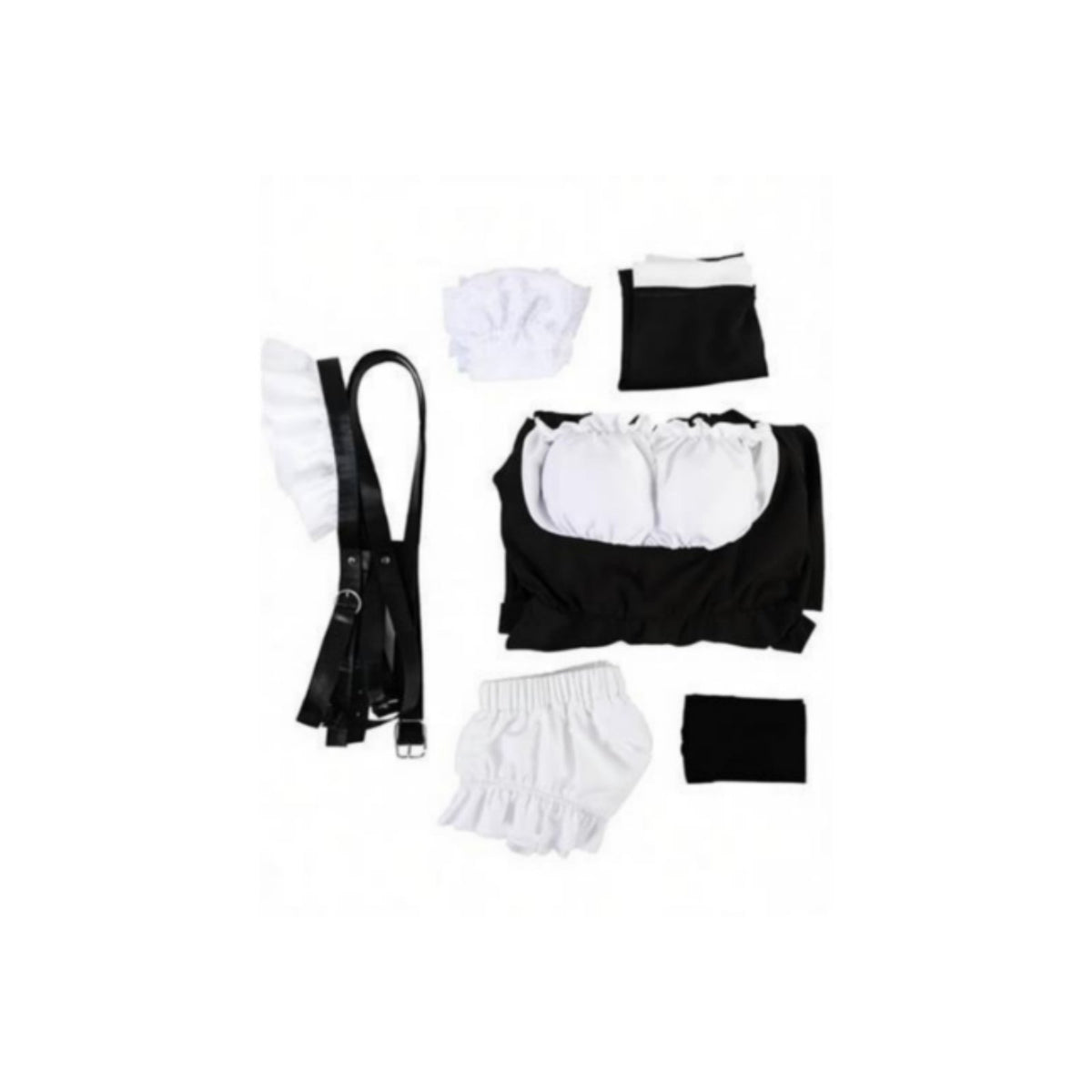 Cosplay Nun Dress High Slit Design Comfortable Stretch for Nightlife