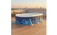 No-Inflation Framed Swimming Pool Sturdy Pool with Frame Stable Long-Lasting for Children, Backyard, Patio