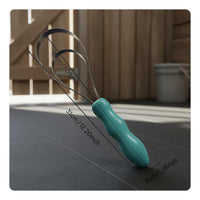 Stainless Steel Livestock Grooming Rake Safe on Skin Metal Curry Comb Non-Slip Grip Shedding Comb Reversible Design for Stable