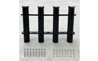 4-Tube Fishing Rod Holder Easy Installation 4 Tube Fishing Rod Holder for Anglers