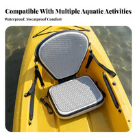 Inflatable Kayak Seat Easy to Inflate and Deflate Stand-up Paddleboard Spine Rest Seat Foldable Adjustable Straps for Canoeists