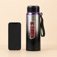 316 Stainless Steel Insulated Water Bottle with Temperature Display, Large Capacity, Portable for Outdoor Travel, Car, Gifts