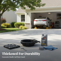 Oil Drain Pan Thickened Design Oil Change Pan Large Capacity Vehicle Fluid Drain Basin for Home Mechanics, DIY Enthusiasts, Auto Repair Shop, Workshop