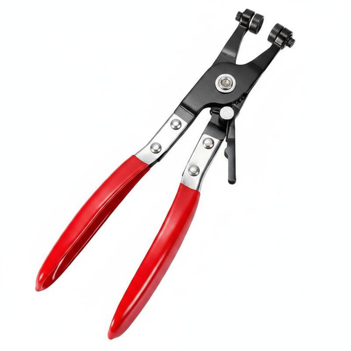 Heavy Duty Automotive Hose Clamp Removal Tool Labor Saving Swivel Jaw Hose Clamp Plier Forged Steel for Mechanics, DIY Enthusiasts, Auto Repair Shop, Garage