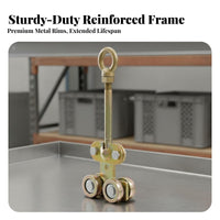 W80 Sturdy Duty Track Rail Thickened Steel Sturdy Duty Sliding Door Track Professional Door Rail Kit High Load Capacity