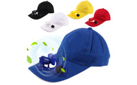Adjustable Solar Powered Fan Hat Cotton Solar Fan Hat Detachable Protection for Promotions