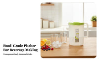 High Temperature Resistant Juice and Tea Pitcher Dribble-Leak-Proof-Proof-Leak-Proof-Proof Spout Large Capacity Drink Jug Long-Lasting