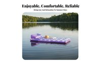 Inflatable Water Mattress Heavy-Duty Inflatable Pool Mattress Buoyant Pool Mat for Adults, Teens, Beach, Lake