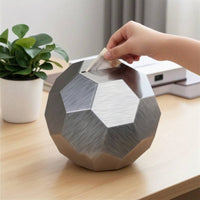 Soccer Ball Saving Box Decorative Soccer Piggy Bank Geometric Saving Box with Deposit Opening for Kids, Boys, Shelf, Bedroom
