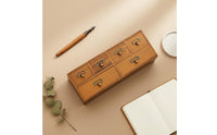Wooden Desktop Organizer Large Capacity Multi-Drawer Storage Box Wooden Library Card Catalog No Assembly Required for Study Room