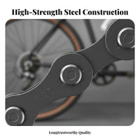 Single Speed Cycle Chain Includes Primary Link Single Speed Bike Chain Drivetrain Parts Pre-Lubricated for Town Cyclist S