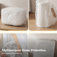 Dustproof Disposable Plastic Dust Cover Extra Large Disposable Appliance Cover Full Coverage for Movers, Renters, Kitchen, Pantry, Bedroom