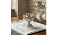 Pedestal Bowl Embossed Bowl Elegant Dessert Dish for Hosts