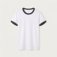 Short Sleeve Shirts Men Crew Neck T-Shirt, Loose Fit Casual Wear for Summer, Moisture Wicking Round Tee, 200g Weight