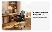Ergonomic Design Mesh spine rotate Chair Adjustable Height Office Furniture effortless Rolling Lumbar Support for Employees, Remote Workers, Students, Conference Room, Reception Area