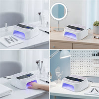 LED Nail Lamp Professional Gel Polish Curing Lamp Nail Dryer with Timer Fast Drying Desktop for Manicurists, Home Manicure