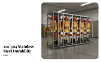 Firefighter Gear Rack 304 Stainless Steel Turnout Gear Storage Rack Electric Rotating Uniform Stand for Firefighters, Emergency Responders