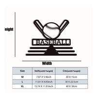 Hollow out Design Baseball Medal Hanger Easy to Install Baseball Wall Medal Rack for Game Room, Bedroom, Office
