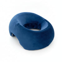 Contoured Prone Massage Pillow Soft Textile Cover Donut Face Cradle Pillow