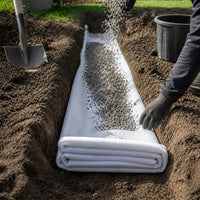 White Polyester Non-Woven Geotextile Fabric for Filtration, Isolation, Drainage, and Road Maintenance