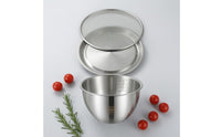 Flared Edge Kitchen Bowl Set Wide Rim Stainless Steel Bowl Silver Finish Shallow Plate Slim Design for Washing, Draining