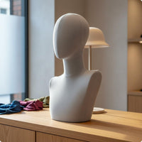 Velvet Head Mannequin Stable Base Velvet Mannequin Head Hairpiece Display Stand for Shop Owners