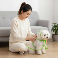Transparent Dog Raincoat Easy to Wear Hooded Dog Rain Jacket Lightweight