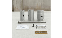 Multi-Size Wall Hole Opener Kit Allall-in-One Hole Saw Kit with Connecting Rod Versatile Tool Heavy-Duty for Electricians