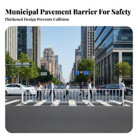 Municipal Road Guardrail High-Visibility Road Divider Barrier Anti Pedestrian Fence for Construction Companies, Roads, Parking Lots