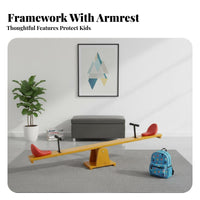 Space-Saving Foldable Two-Seat balancing board Parent-Child Interaction Seesaw Safe Rounded Corners Teeter-Totter Promotes Balance and Coordination for Children, Toddlers, Preschoolers, Home, Living Room, rearyard, Garden