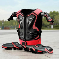 Ventilated Riding Protective Gear Vest with Guards Adjustable Motorcycle Safety Vest Padded Riding Protective Gear Lightweight for Skating