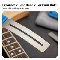 3 Pieces Anti-Scratch Guitar Fret Protector Long-Lasting Stainless Steel Fret Polishing Guard Multiple Sizes Included for DIY Musicians