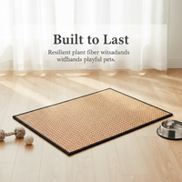 Pet Cooling Mat for Cats and Dogs, Summer Rattan Ice Silk Pad